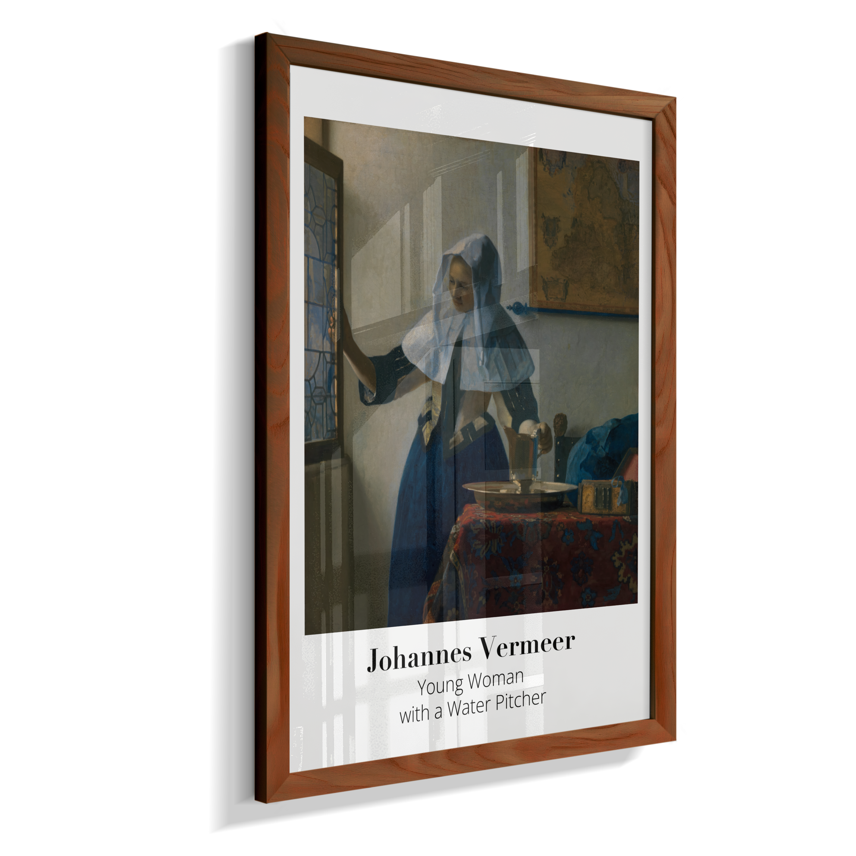 Young Woman with a Water Pitcher - Johannes Vermeer - 1662