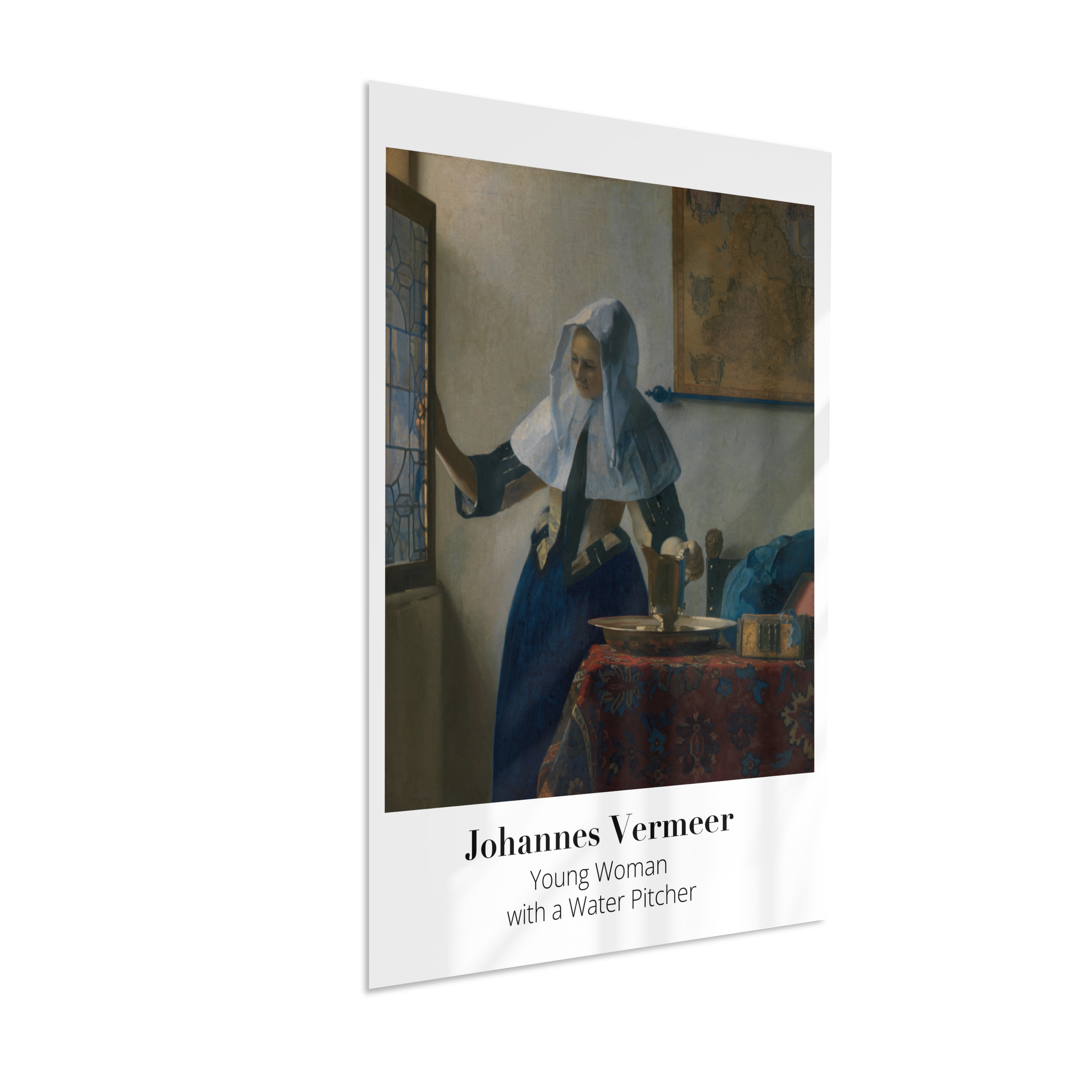 Young Woman with a Water Pitcher - Johannes Vermeer - 1662