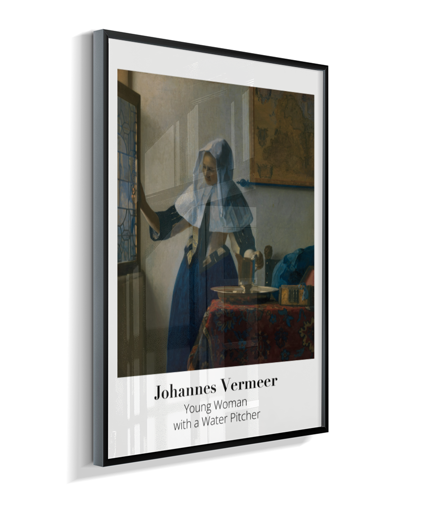 Young Woman with a Water Pitcher - Johannes Vermeer - 1662